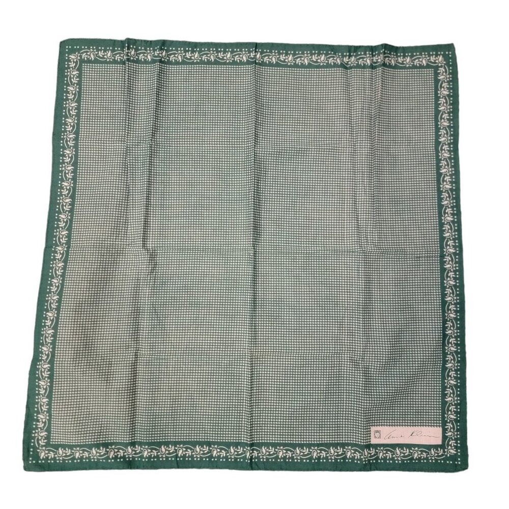 Vintage Anne Klein Scarf Square Polyester Scarf 26 In Square